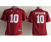 Alabama Crimson Tide #10 A.J. McCarron 2014 Red Limited Kids Jersey