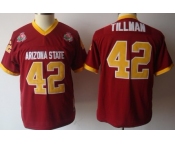 Arizona State Sun Devils #42 Pat Tillman Red Throwback Kids Jersey