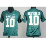 Baylor Bears #10 Robert Giffin III Green Pro Combat Kids Jersey