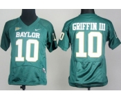 Baylor Bears #10 Robert Giffin III Green Pro Combat Kids Jersey