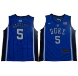 Blue Devils #5 R.J. Barrett Blue Black Basketball Elite Stitched Youth College Jersey