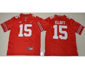 Buckeyes #15 Ezekiel Elliott Red Stitched Youth NCAA Jersey
