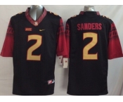 Florida State Seminoles #2 Deion Sanders 2014 Black Limited Kids Jersey