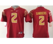 Florida State Seminoles #2 Deion Sanders 2014 Red Limited Kids Jersey