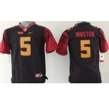 Florida State Seminoles #5 Jameis Winston 2014 Black Limited Kids Jersey