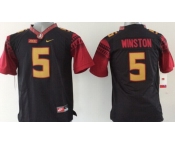 Florida State Seminoles #5 Jameis Winston 2014 Black Limited Kids Jersey