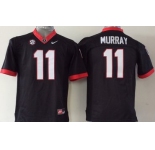 Georgia Bulldogs #11 Aaron Murray 2014 Black Limited Kids Jersey