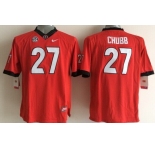 Georgia Bulldogs #27 Nick Chubb 2014 Red Limited Kids Jersey