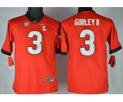 Georgia Bulldogs #3 Todd Gurley II 2013 Red Limited Kids Jersey