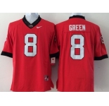 Georgia Bulldogs #8 A.J. Green 2014 Red Limited Kids Jersey