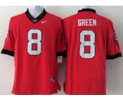 Georgia Bulldogs #8 A.J. Green 2014 Red Limited Kids Jersey