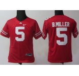 Ohio State Buckeyes #5 Braxton Miller Red Kids Jersey