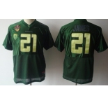 Oregon Ducks #21 LaMichael James Green Kids Jersey