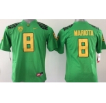 Oregon Ducks #8 Marcus Mariota 2013 Light Green Limited Kids Jersey