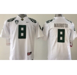 Oregon Ducks #8 Marcus Mariota 2013 White Limited Kids Jersey