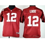 Stanford Cardinals #12 Andrew Luck Red Kids Jersey