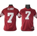 Stanford Cardinals #7 Elways Red Kids Jersey
