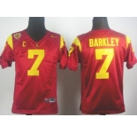 USC Trojans #7 Matt Barkley Red Kids Jersey