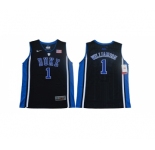 Youth Duke Blue Devils #1 Zion Williamson Black Youth Nike College Basketball Jersey