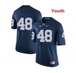 Youth Penn State Nittany Lions #48 Shareef Miller NCAA Navy Blue Stitched Jersey Without Name