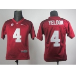 youth ncaa jerseys alabama crimson tide #4 yeldon red