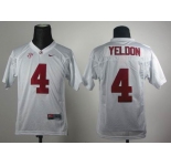 youth ncaa jerseys alabama crimson tide #4 yeldon white