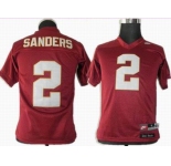 youth ncaa jerseys florida state seminoles #2 sanders red