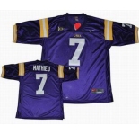 youth ncaa jerseys lsu tigers #7 tyrann maithieu purple