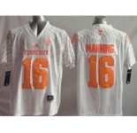 youth ncaa jerseys tennessee volunteers #16 manning white