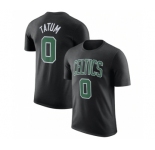 Men's Boston Celtics #0 Jayson Tatum Black 2022-23 Statement Edition Name & Number T-Shirt