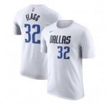 Men's Dallas Mavericks #32 Cooper Flagg White 2025 Draft First Round Pick Association Edition Name & Number T-Shirt