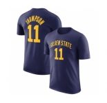 Men's Golden State Warriors #11 Klay Thompson Navy 2022-23 Statement Edition Name & Number T-Shirt