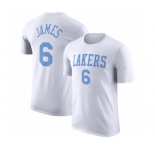 Men's Los Angeles Lakers #6 LeBron James White 2022-23 Classic Edition Name & Number T-Shirt