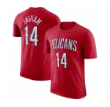 Men's New Orleans Pelicans #14 Brandon Ingram Red 2022-23 Statement Edition Name & Number T-Shirt