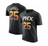 Men's Phoenix Suns #25 Mikal Bridges Black 2022-23 Statement Edition Name & Number T-Shirt