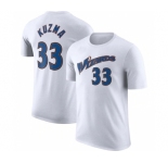 Men's Washington Wizards #33 Kyle Kuzma White 2022-23 Classic Edition Name & Number T-Shirt