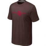 NBA Houston Rockets adidas Primary Logo T-Shirt -Brown