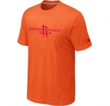 NBA Houston Rockets adidas Primary Logo T-Shirt -Orange