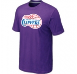 NBA Los Angeles Clippers Big & Tall Primary Logo Purple T-Shirt