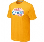 NBA Los Angeles Clippers Big & Tall Primary Logo Yellow T-Shirt