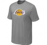 NBA Los Angeles Lakers Big & Tall Primary Logo L.Grey T-Shirt