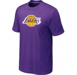 NBA Los Angeles Lakers Big & Tall Primary Logo Purple T-Shirt