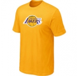 NBA Los Angeles Lakers Big & Tall Primary Logo Yellow T-Shirt