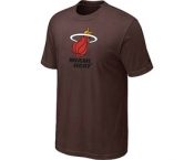 NBA Miami Heat Big & Tall Primary Logo Brown T-Shirt