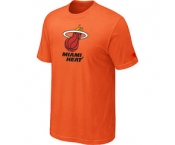 NBA Miami Heat Big & Tall Primary Logo Orange T-Shirt