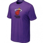 NBA Miami Heat Big & Tall Primary Logo Purple T-Shirt