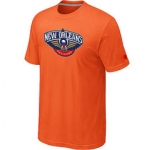 NBA New Orleans Pelicans Big & Tall Primary Logo Orange T-Shirt