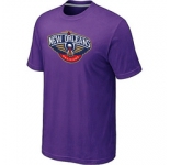 NBA New Orleans Pelicans Big & Tall Primary Logo Purple T-Shirt