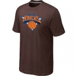 NBA New York Knicks Big & Tall Primary Logo Brown T-Shirt