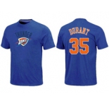 NBA  Oklahoma City Thunder #35 Kevin Durant Blue T-Shirt[Royal]